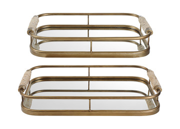 Set of 2 Rosea Trays