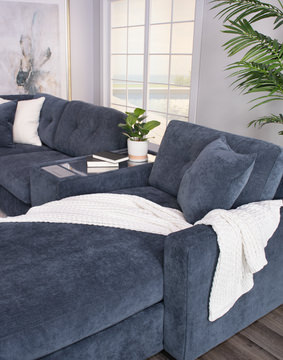 ModularOne 7 Piece Sectional -  Navy