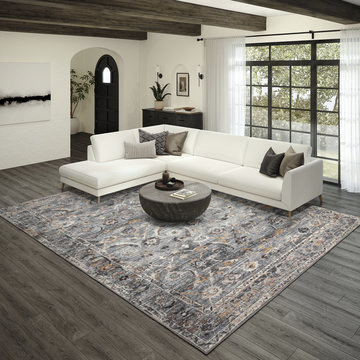 Urban Jericho Silver - 5′0″ x 7′6″ Area Rug