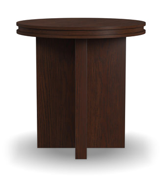 Waterfall Round End Table