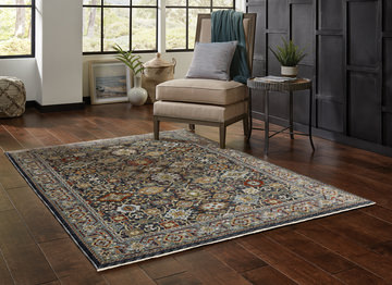Aberdeen Blue/Multi - 7′10″ X 10′10″ Area Rug