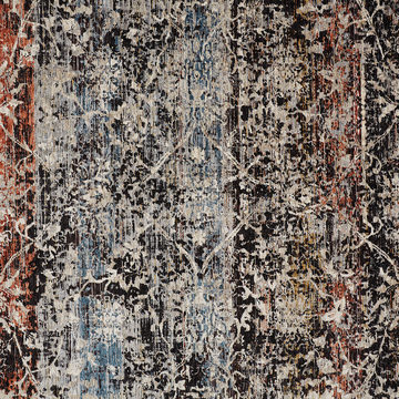Caprio Blue Rust Area Rug - 2′0″ x 3′4″