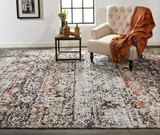 Caprio Blue Rust Area Rug - 7′10″ x 10′0″   thumbnail 2