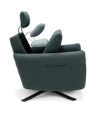 Keta Leather Power Recliner - Greenblue thumbnail 5