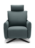 Keta Leather Power Recliner - Greenblue thumbnail 2