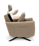Keta Leather Power Recliner - Taupe thumbnail 5