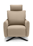 Keta Leather Power Recliner - Taupe thumbnail 2