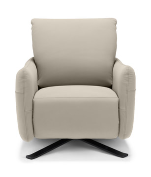Keta Leather Power Recliner - Stone