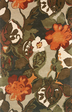 Petal Pusher Mahogany Area Rug - 2′6″ x 12′0″ 