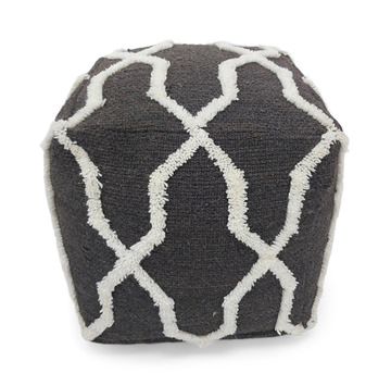 Trellis Design Pouf