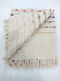 Cream Multi-Striped Throw thumbnail 2