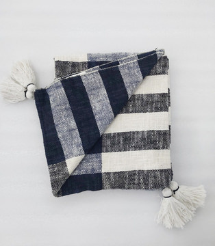 Plaid/Fringe Throw