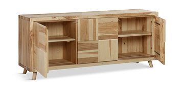 Esmond Hickory 3-Door Sideboard