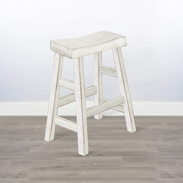 Captiva Saddle Stool - White Sand
