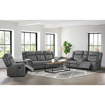 Doran Reclining Sofa - Grey