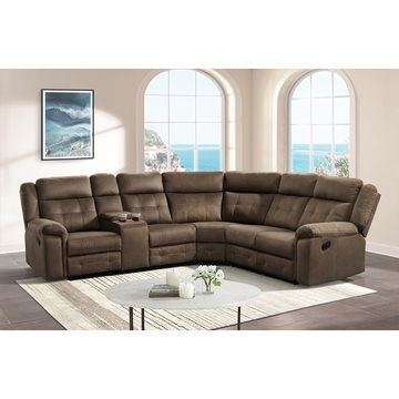 Hector Reclining Sectional - Brown