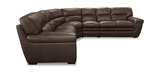 Ezra 4 Piece Leather Sectional thumbnail 2