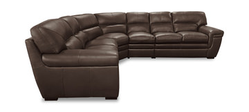 Ezra 4 Piece Leather Sectional