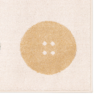 Buttons White - 5′3″ x 7′0″ Area Rug