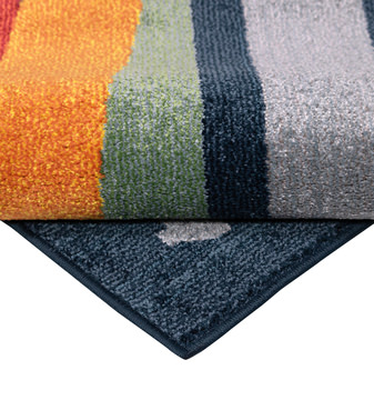 Crayons Navy/Multi - 5′3″ x 7′0″ Area Rug