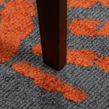 Handprints Blue - 5′3″ x 7′0″ Area Rug