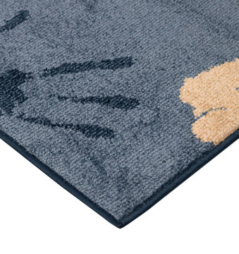 Handprints Blue - 5′3″ x 7′0″ Area Rug