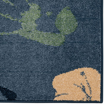 Handprints Blue - 5′3″ x 7′0″ Area Rug