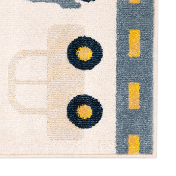 Traffic White Area Rug - 2′7″ X 3′11″