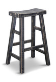 Captiva 30″ Saddle Stool-Black Sand Finish thumbnail 1