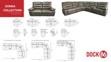 Donna Leather Power Reclining Sofa thumbnail 4