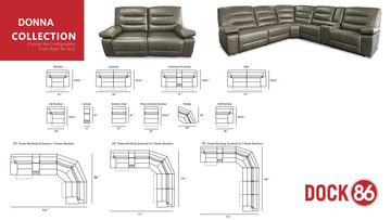 Donna Leather Power Reclining Sofa