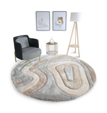 Mateos Silver/Grey/Carmel  - 7′0″ x 7′0″ Area Rug thumbnail 4