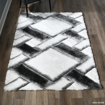 Mateos Grey/White - 3′6″ X 5′6″ Area Rug