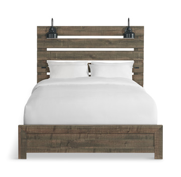 Winnie Queen Bed With Lights - Brown