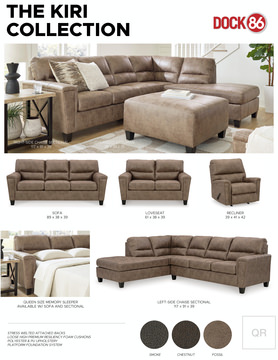 Kiri Loveseat - Smoke