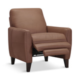 Trifle Leather Push Back Recliner - Carmel thumbnail 3