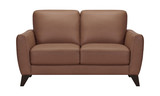 Trifle Leather Loveseat - Caramel thumbnail 1