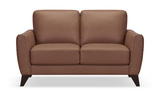Trifle Leather Loveseat - Caramel thumbnail 1