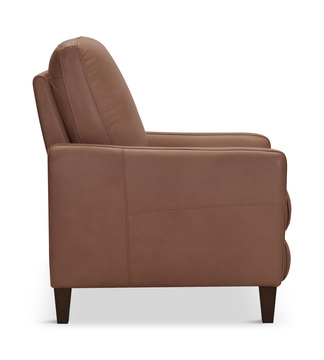 Trifle Leather Push Back Recliner - Carmel