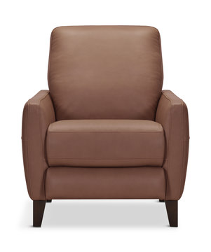 Trifle Leather Push Back Recliner - Carmel