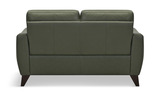 Trifle Leather Loveseat - Moss Green thumbnail 3