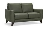 Trifle Leather Loveseat - Moss Green thumbnail 2