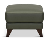 Trifle Leather Ottoman - Moss Green thumbnail 2