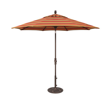 image Market Umbrella 9′ - Bronze Pole / Astoria Sunset Stripe