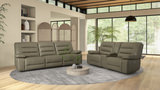 Donna Leather Power Reclining Sofa thumbnail 3