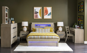 District Twin Panel Bedroom Suite