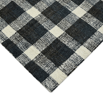 Tartan Charcoal - 2′0″ x 3′0″ Area Rug