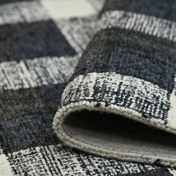 Tartan Charcoal - 2′0″ x 3′0″ Area Rug