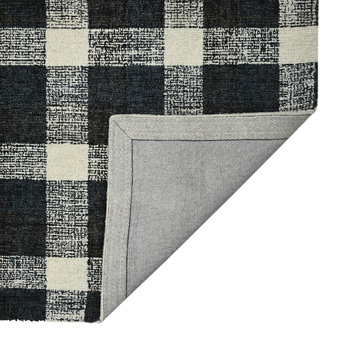 Tartan Charcoal - 2′0″ x 3′0″ Area Rug