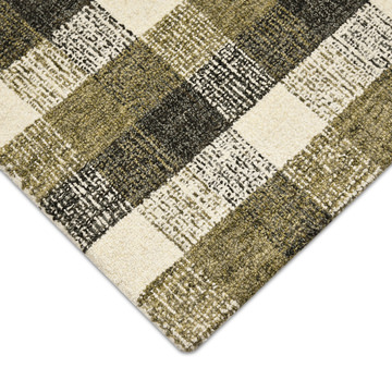 Tartan Khaki Area Rug - 3′6″ X 5′6″